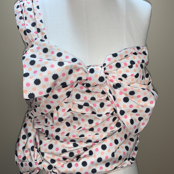 Anthro Maeve Bow-Tie One-Shoulder Tank - Picture 9 of 12